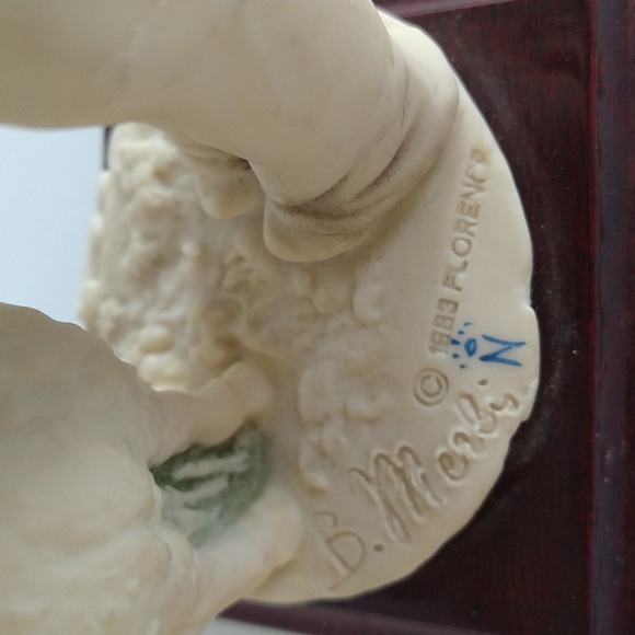 Capodimonte Boy with Lamb Figurine Sculpture B. Merli Italy signed - Picture 4 of 4